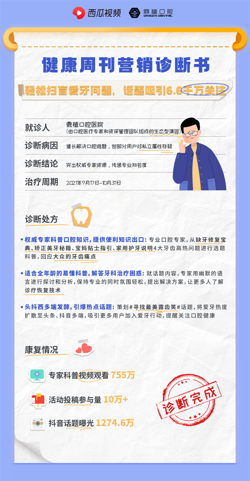 破局大健康行业营销难题，西瓜视频「健康周刊」发挥IP营销价值 